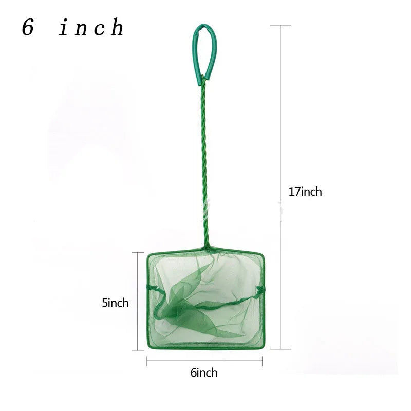 Green Fish Net - Long Handle