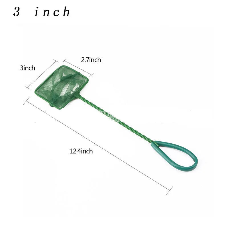 Green Fish Net - Long Handle