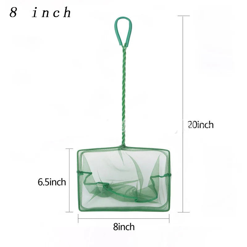 Green Fish Net - Long Handle