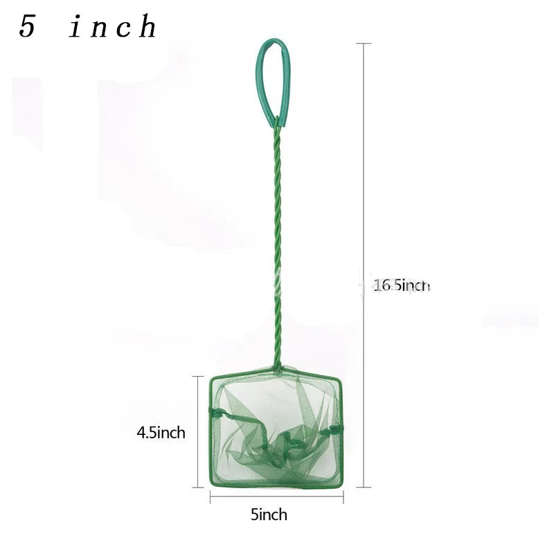 Green Fish Net - Long Handle