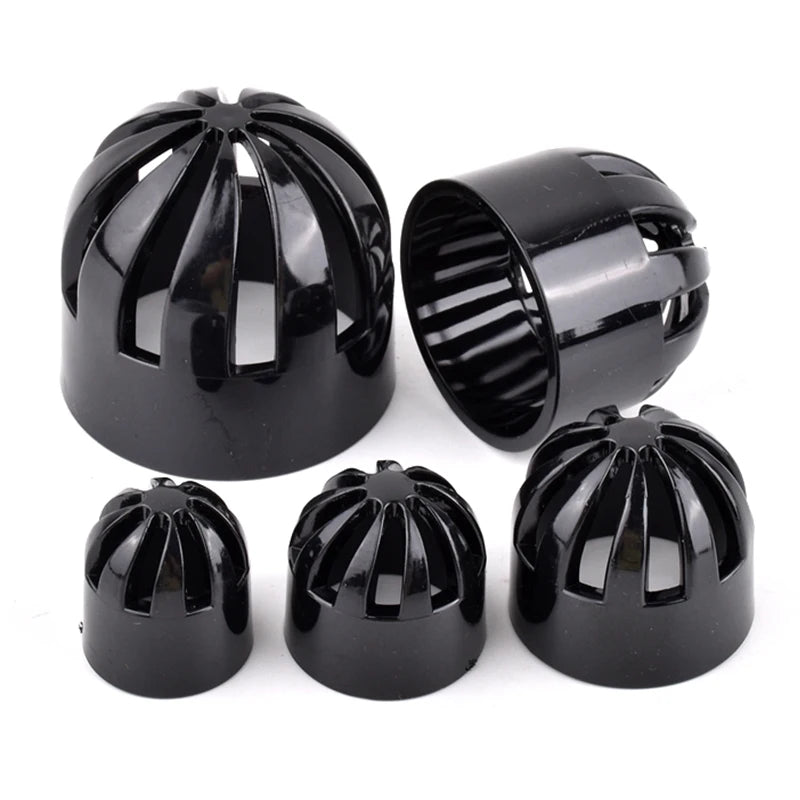 Black Aquarium PVC Pipe Connector