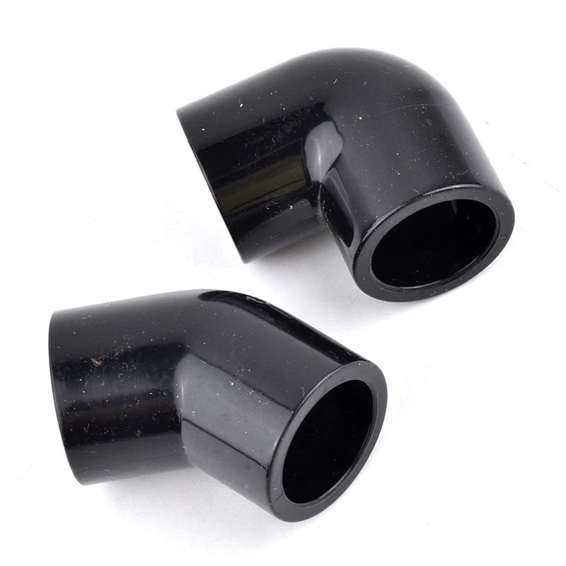 Black Aquarium PVC Pipe Connector