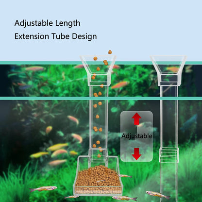 Transparent Acrylic Aquarium Feeder Tube