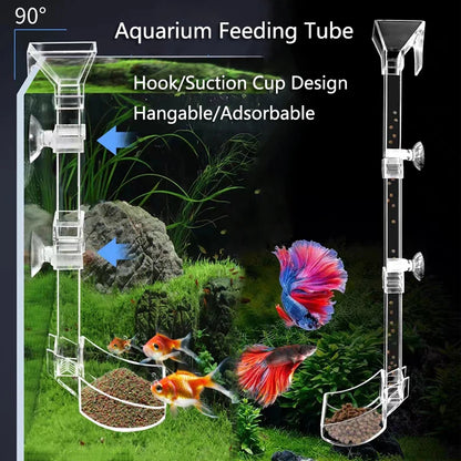 Transparent Acrylic Aquarium Feeder Tube