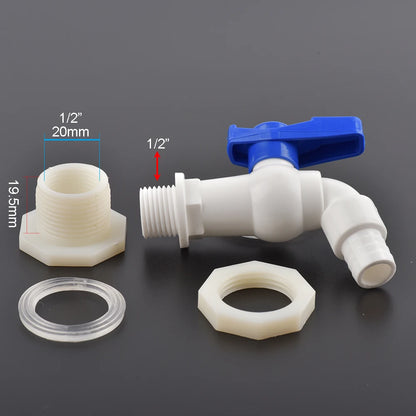 Aquarium Plastic Male Thread Water Faucet