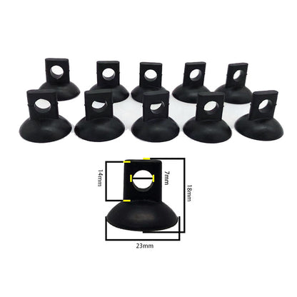 10 Black Aquarium Suction Cups