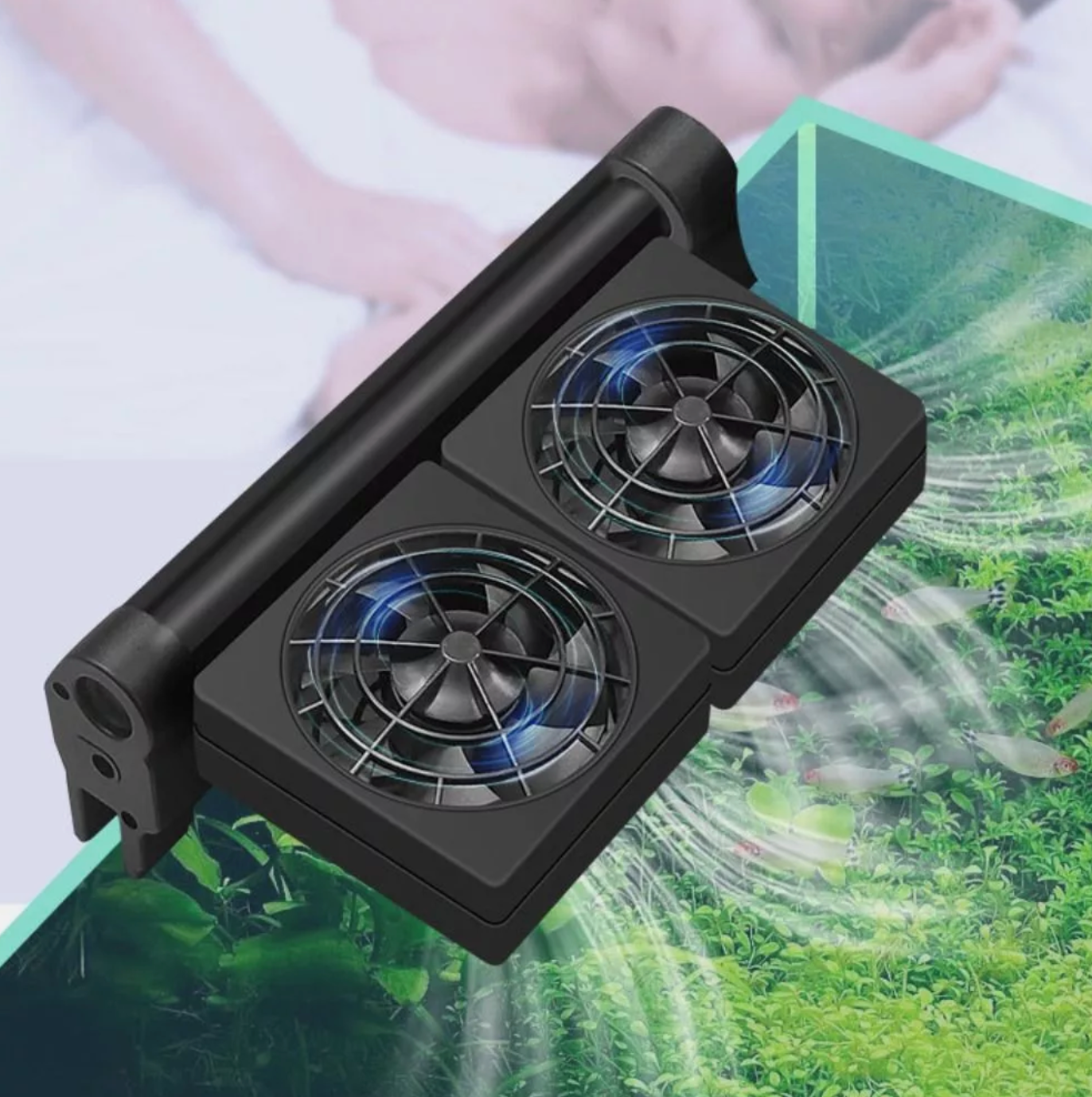 Silent Adjustable Speed Aquarium Cooling Fan