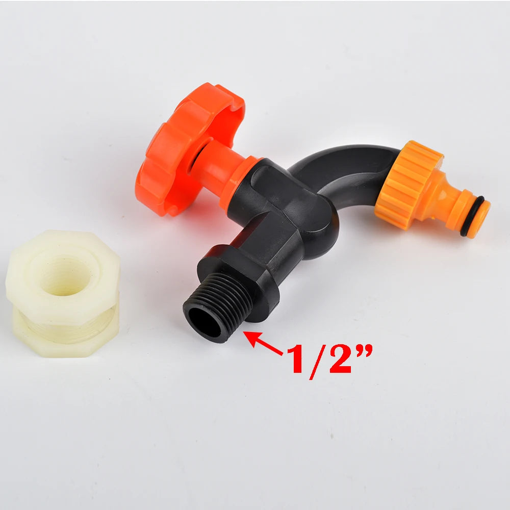 Aquarium Plastic Male Thread Water Faucet