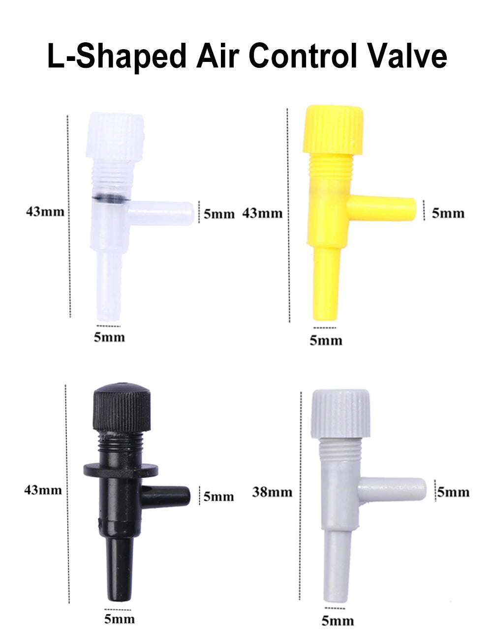 Aquarium Air Flow Control Valve