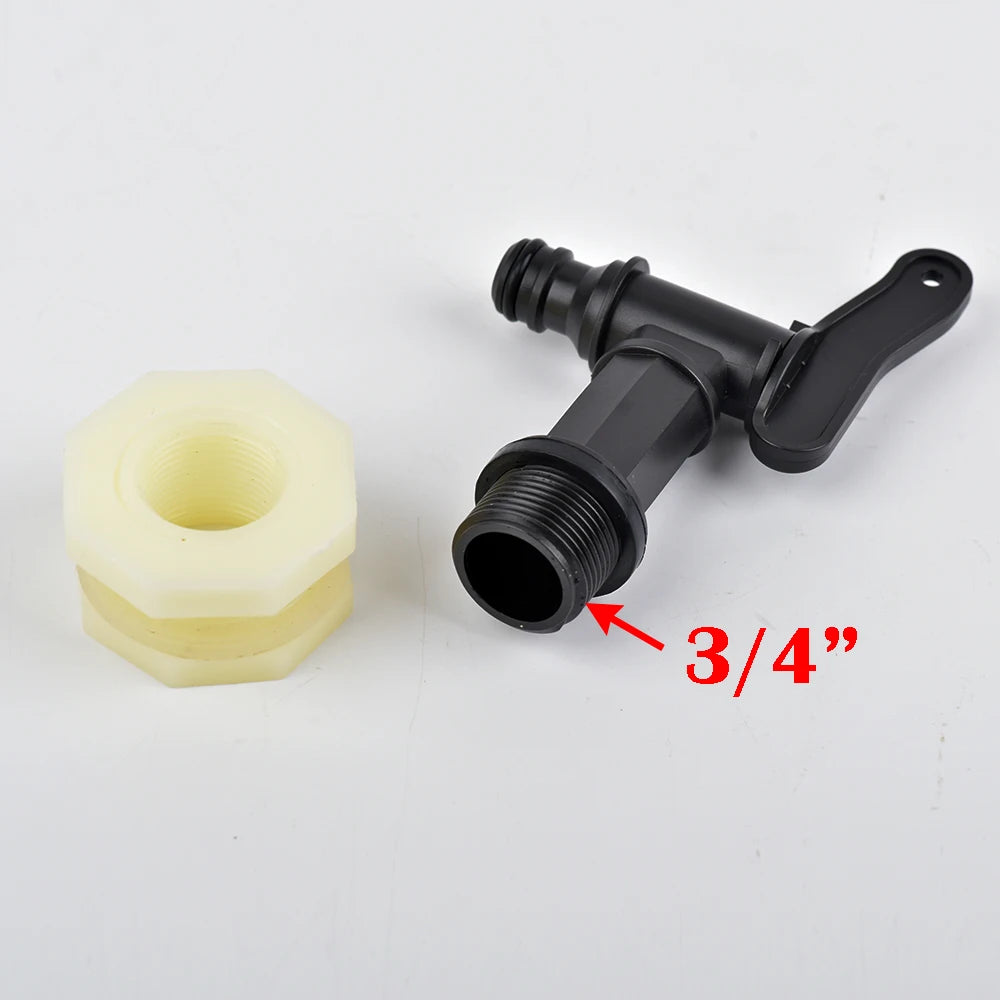 Aquarium Plastic Male Thread Water Faucet