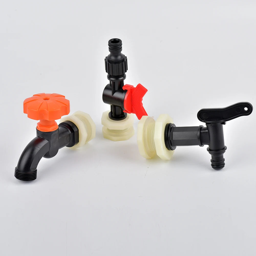 Aquarium Plastic Male Thread Water Faucet